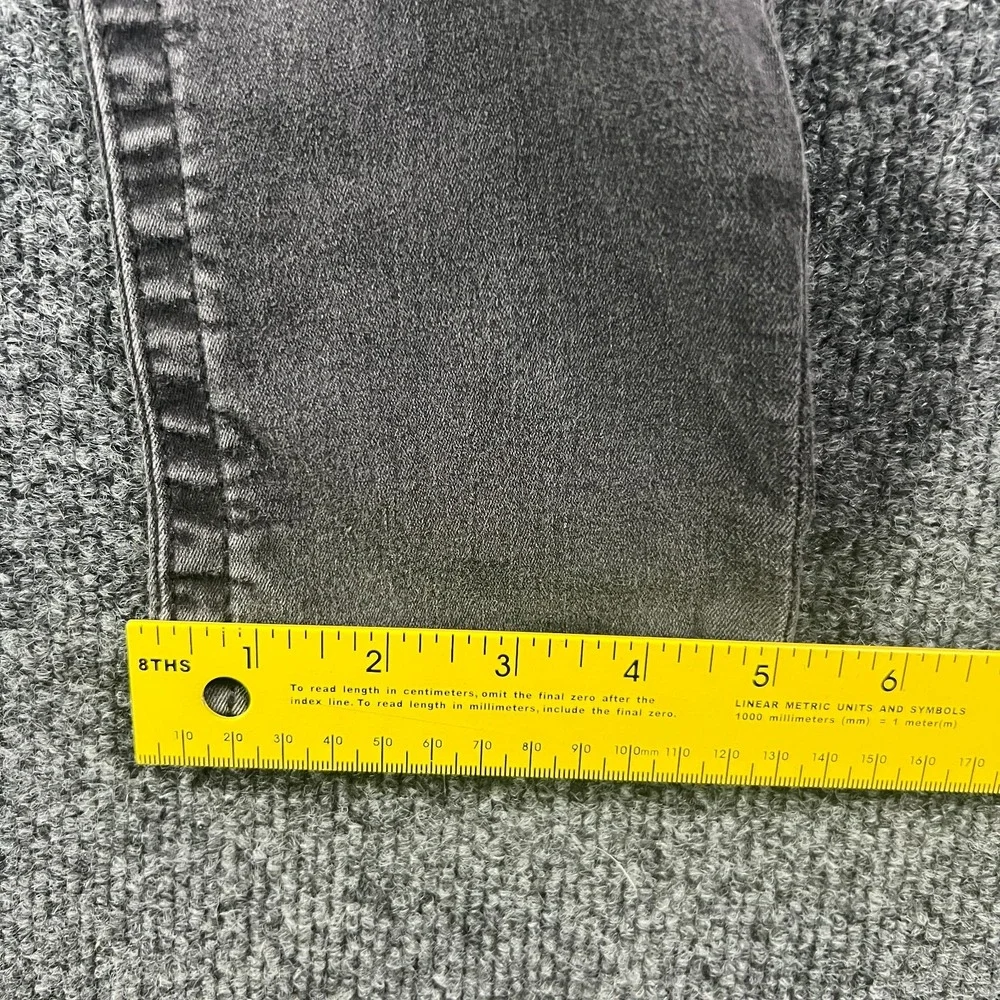 True Religion Skinny‎ Leg Flap Jeans Womens 29x31.5 Gray Denim Cotton Low Rise